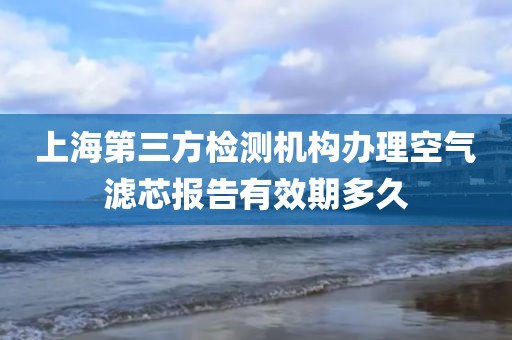 上海第三方检测机构办理空气滤芯报告有效期多久